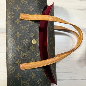 LOUIS VUITTON Monogram Sonatine Hand Bag Brown